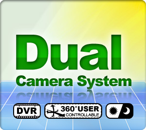Dual Camera System - DVR - Robotic PTZ - Day/Night Function