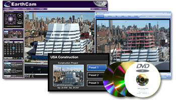 Collage of Control Center 7, Time-lapse movie of archives, and DVD.