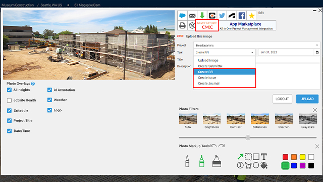 Add Visual Data Directly into CMiC Field