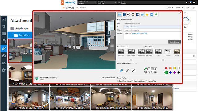 Integrate 360° Reality Capture with your Project Management Solution
